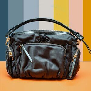 MZ Wallace Small Chelsea Crossbody- Black with Gold Hardware New Never Used